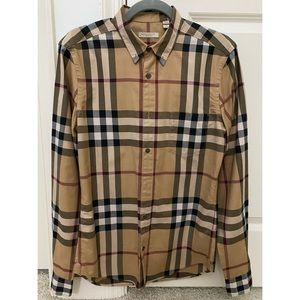 BURBERRY • Long Sleeve Classic Button Down Shirt